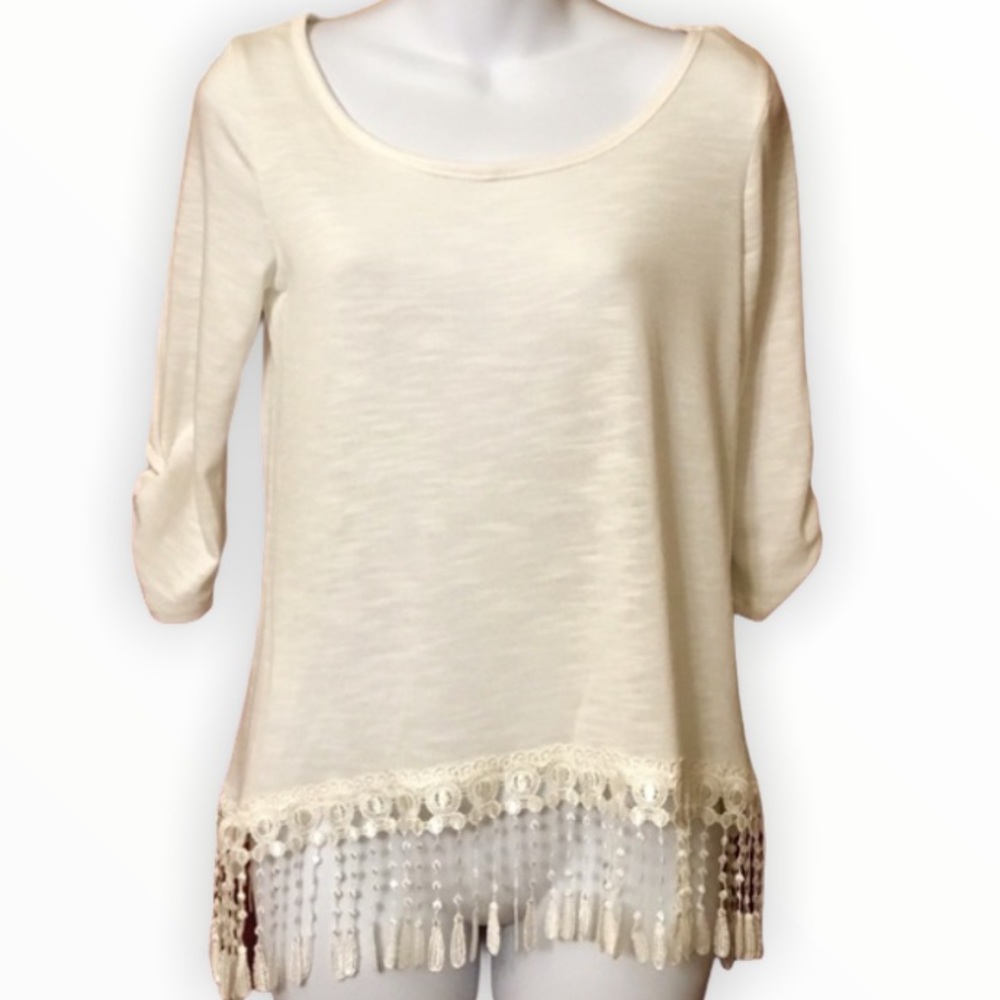 NWT I.N. San Francisco Ivory Top